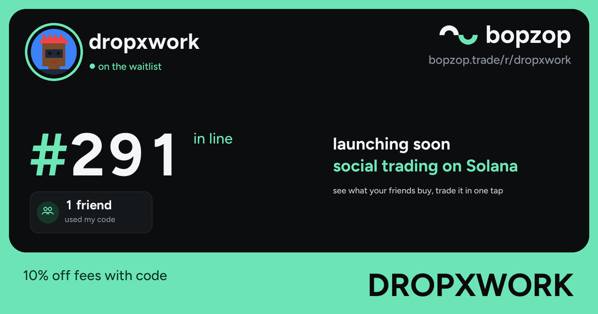 dropxwork’s bopzop card